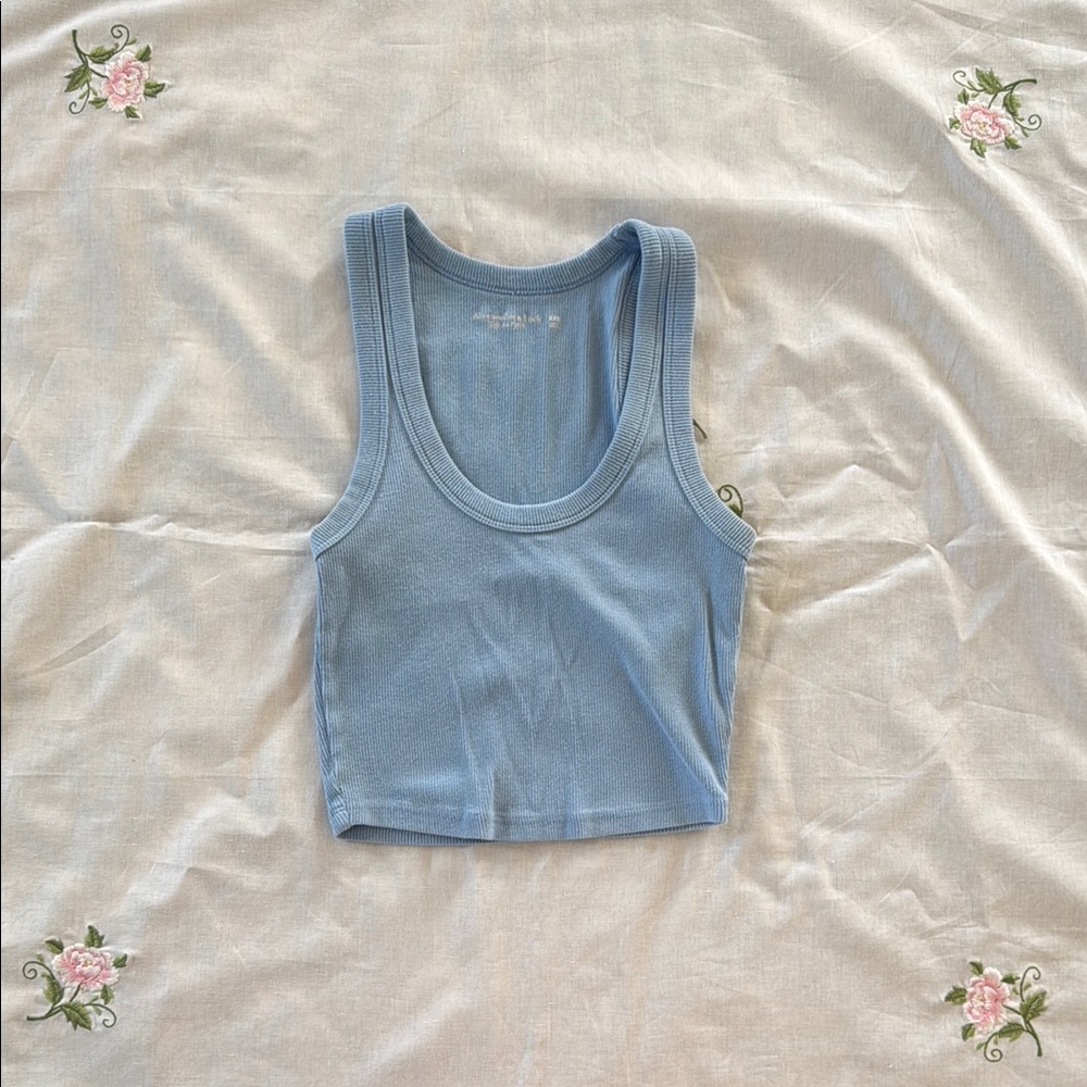 Blue Sleeveless Women's Top